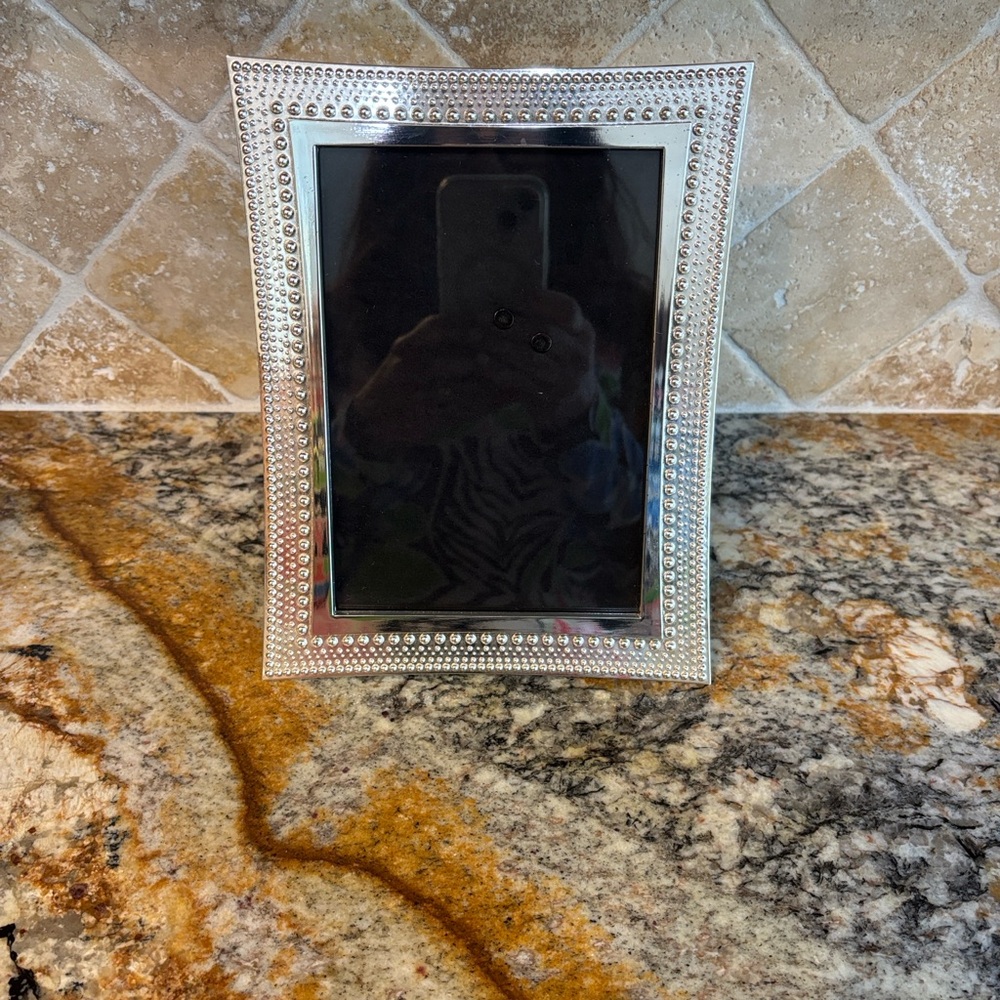 Nambe Silver Beaded Edge Frame #1